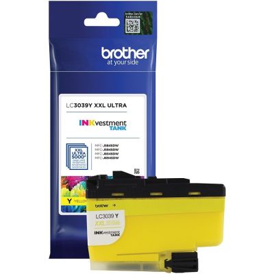 Cartucho De Tinta Brother Lc3039y Amarelo Original