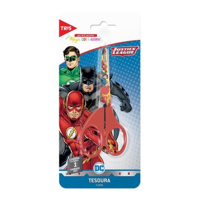 Tesoura Escolar 13cm Liga Da Justica