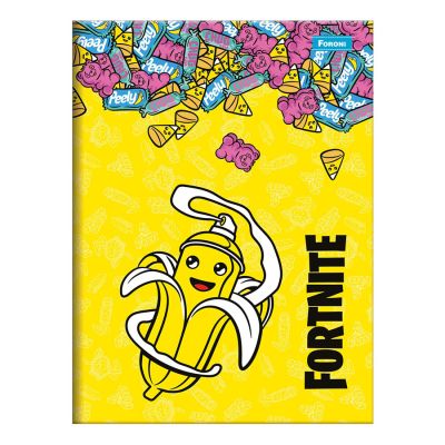 Caderno Linguagem Brochurao Capa Dura 96fls Fortnite Foroni