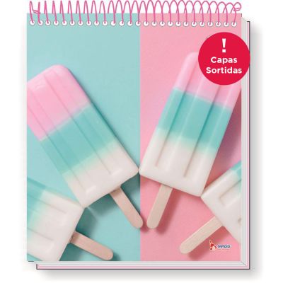 Caderno Linguagem Espiral Superior Capa Dura 1/4 80fl Pastel Tamoio