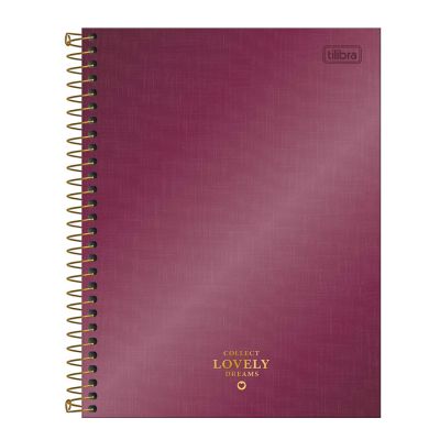 Caderno Colegial Capa Dura 1x1 80fls West Village Metalizado Tilibra