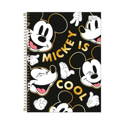 Caderno Universitario Capa Dura 10x1 160fls Mickey Tilibra
