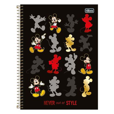 Caderno Universitario Capa Dura 1x1 80fls Mickey Tilibra - Capa1