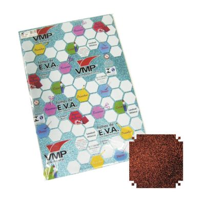 E.v.a 40 X 60 Glitter Vermelho Pct C/5 Vmp