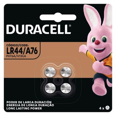 Pilha Botao Alcalina Lr44 C/4 Un Duracell