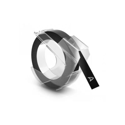Fita Rotuladora Dymo Vinilica 9mm X 3m Preto 520109