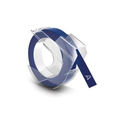 Fita Rotuladora Dymo Vinilica 9mm X 3m Azul 520106
