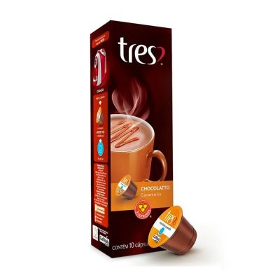 Capsula Chocolatto Caramello Tres 105g C/10 Unidades