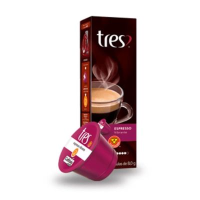 Capsula Cafe Espresso Tres Vibrante 80g C/10 Unidades