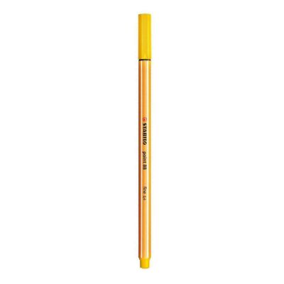 Caneta Hidrografica Stabilo Point Amarelo Neon Fine 88/024