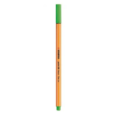 Caneta Hidrografica Stabilo Point Verde Neon Fine 88/033