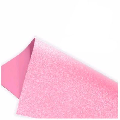E.v.a 40 X 60 Glitter Rosa Claro C/1 Folha Rdj