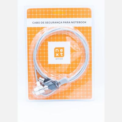 Cabo De Seguranca P/ Notebook Next Office Ct33 (trava C/ Chave)