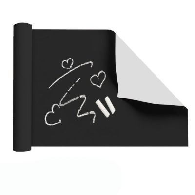 Lousa Preta Auto Adesiva 45cm X 2,5m Plastcover 240000