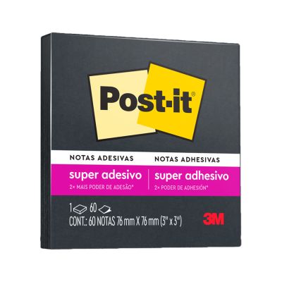 Post-it Preto 76 X 76 Mm 60 Folhas 3m