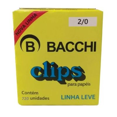 Clips N.2/0 Galvanizado Cx 720 Un Linha Leve Bacchi