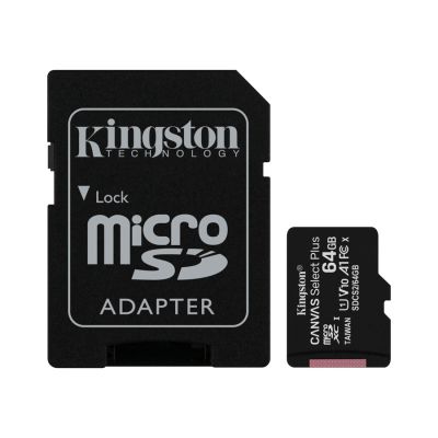 Cartao De Memoria 64gb Sdcs2  Classe 10 + 1 Adaptador Sd Canvas Kingston