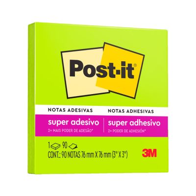 Post-it Verde Neon 90 Fls 76 X 76mm 3m
