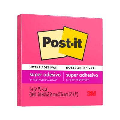 Post-it Rosa Neon 90 Fls 76 X 76mm 3m