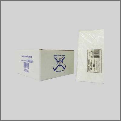 Sacola Plastica Branca 50x60cm C/100 1,8micra Rosso