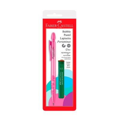 Lapiseira Bubble Pastel Rosa 0.5mm + 1 Tubo De Grafite Faber-castell