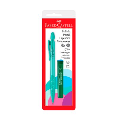 Lapiseira Bubble Pastel Verde-agua 0.7mm + 1 Tubo De Grafite Faber-castell