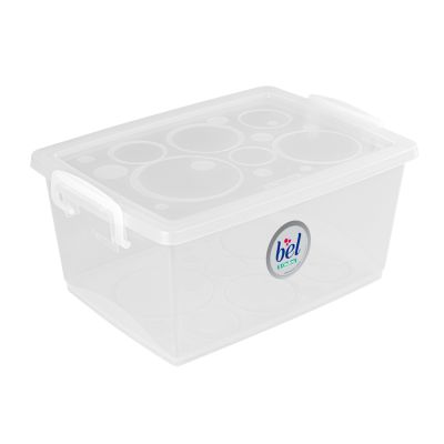 Caixa Organizadora Plastica 4l Cristal Ordene Bel Or80300