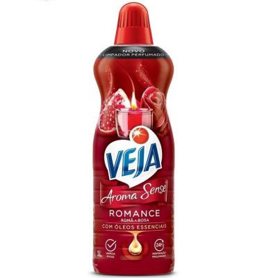 Limpador Perfumado 1l Aroma Sense Romance Veja