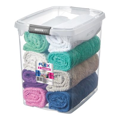 Caixa Organizadora Plastica 14l Cristal Sanremo Sr921