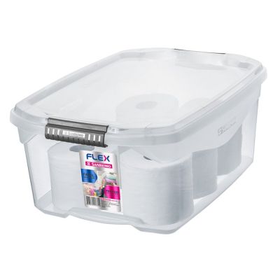 Caixa Organizadora Plastica 20l Cristal Sanremo Sr931