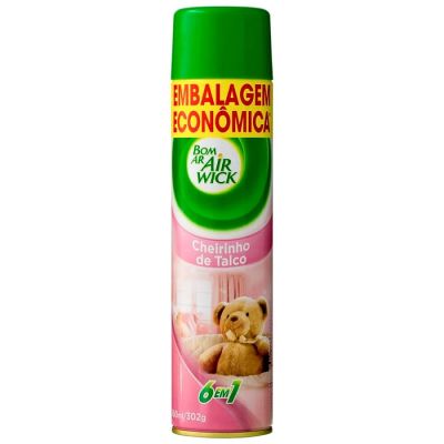 Odorizador De Ar 360ml Cheirinho De Talco Bom Ar