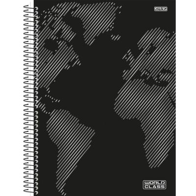 Caderno Universitario Capa Dura 10x1 160fls World Class S.d