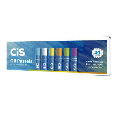 Giz Oleo Pastel 24 Cores Cis