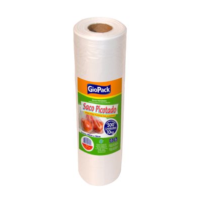 Saco Plastico Picotado 40 X 50cm 10kg Giopack C/500un