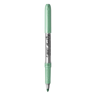 Caneta Marcador Permanente 971155 Verde Claro Metalico Bic