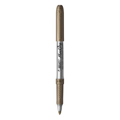 Caneta Marcador Permanente Bronze Metalico Bic