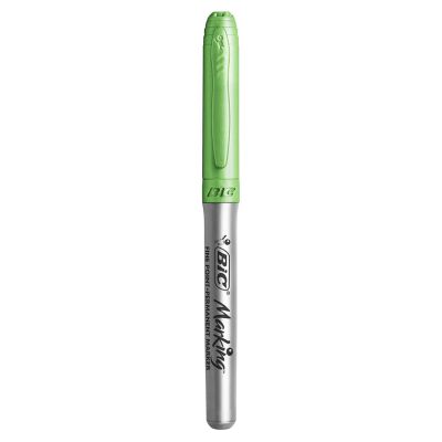 Caneta Marcador Permanente 971156 Verde Metalico Bic