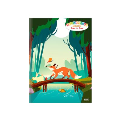 Caderno Quadriculado Brochura Capa Dura Dominguinhos 7x7mm 40fls S.d