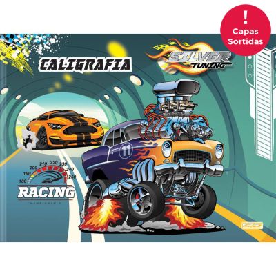 Caderno Caligrafia Brochura Capa Dura 1/4 48fls Silver Tunning S.d
