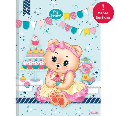 Caderno Linguagem Brochura Capa Dura 1/4 80fls My Friend S.d