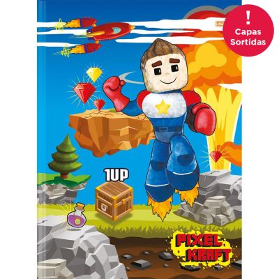 Caderno Linguagem Brochurao Capa Dura 80fls Pixel Kraft S.d