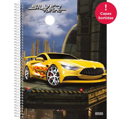 Caderno Linguagem Espiral Capa Dura 1/4 80fls Silver Tunning S.d