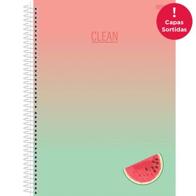Caderno Universitario Capa Dura 10x1 160fls Clean S.d