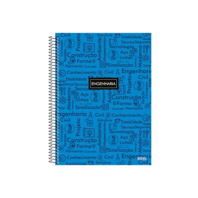 Caderno Universitario Capa Dura 10x1 160fls Profissoes Engenharia S.d