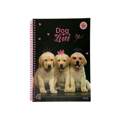 Caderno Universitario Capa Dura 1x1 80fls My Pets S.d