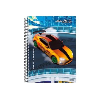 Caderno Universitario Capa Dura 1x1 80fls Silver Tuning S.d