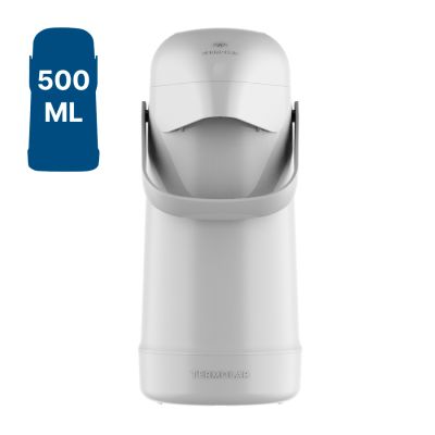 Garrafa Termica 500ml Magic Pump 8702 Lisa Branca Termolar