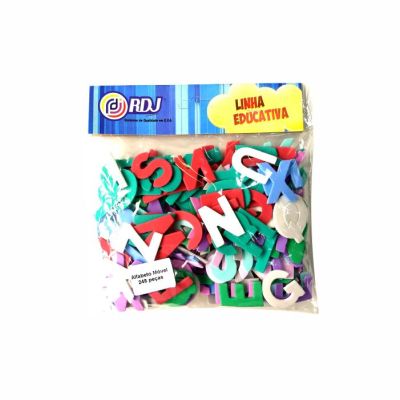Brinquedo Pedagogico E.v.a Alfabeto Movel C/248pcs Ref.426 Rdj