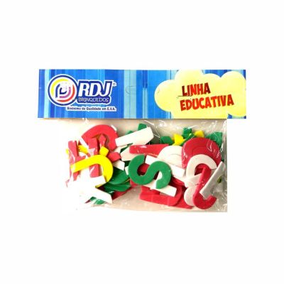 Brinquedo Pedagogico E.v.a Alfabeto Movel C/52pcs Ref.141 Rdj