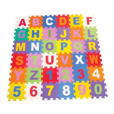 E.v.a Tapete Alfanumerico 9 Placas 31x31cm 5mm Ref.433 Rdj